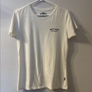 Smith + Rogue Western Stuff Cream T-Shirt size medium